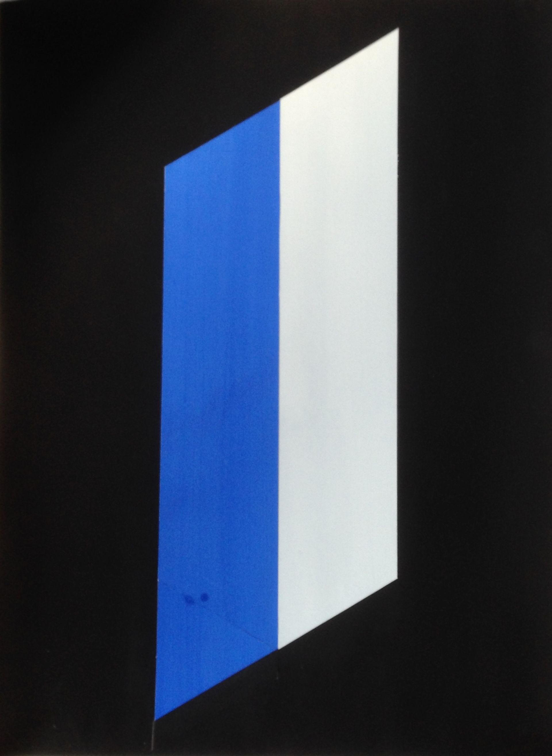 Painted Paper Study (blue and white)