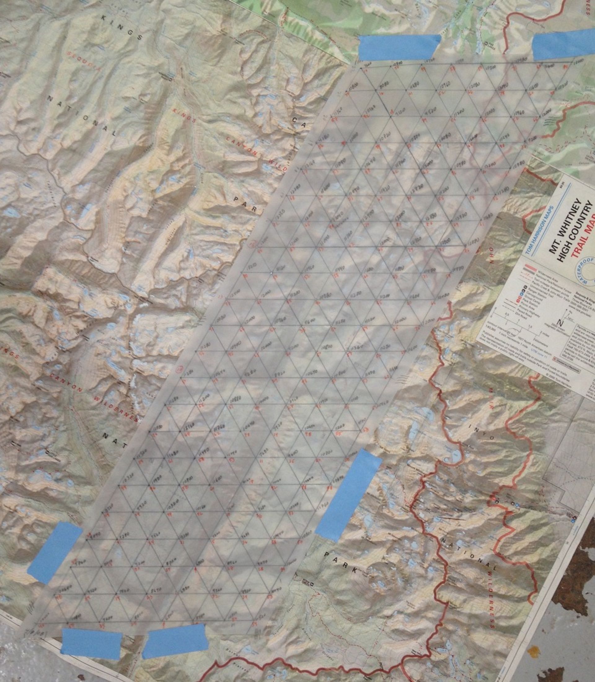 Preparing to draw out the shape from the map